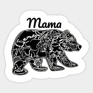 Mama Bear - funny parent quotes Sticker